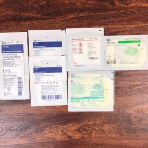 Assortment of dressings for wound care